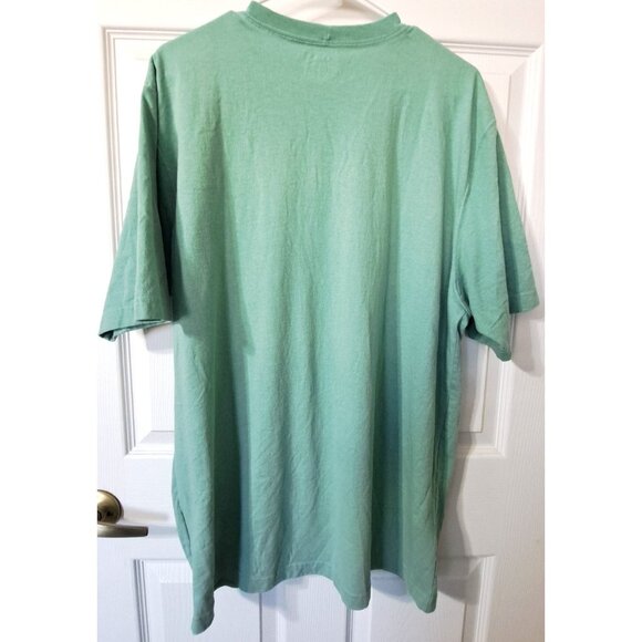 Carhartt Men's L Short Sleeve Light Green T-Shirt HAECO on Pocket - Picture 3 of 8